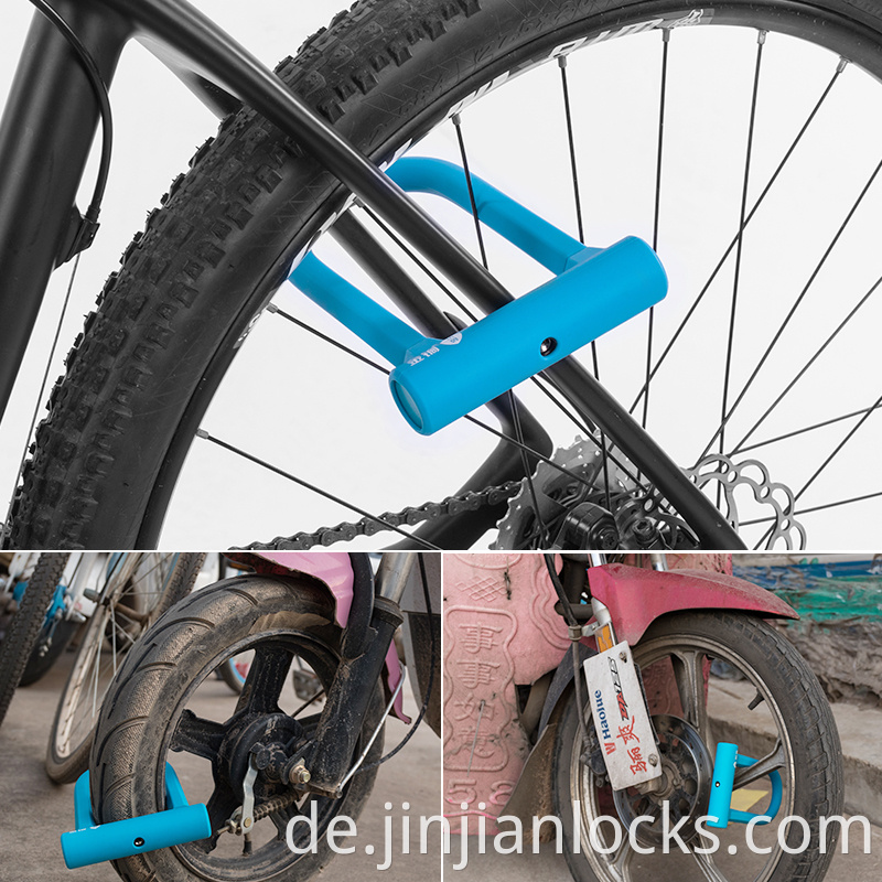 Silico -Hülle gehärteter Stahlscherfestigkeit Fahrrad Motorradschloss Hochwertiges Fahrrad U -Sperre